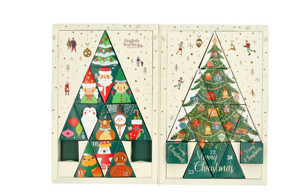 Čaj adventni koledar, knjiga bel, 25 vrečk