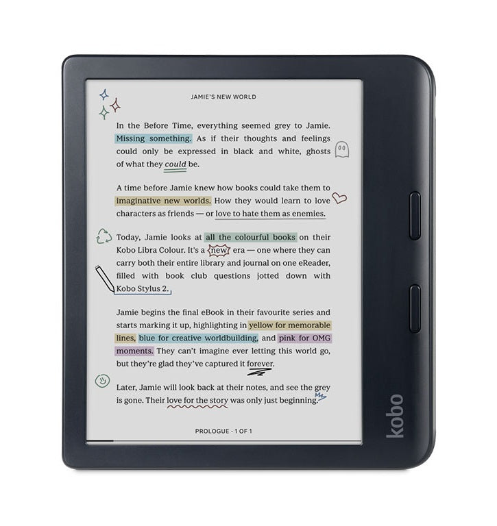 E-bralnik KOBO Libra COLOUR, črn 32GB