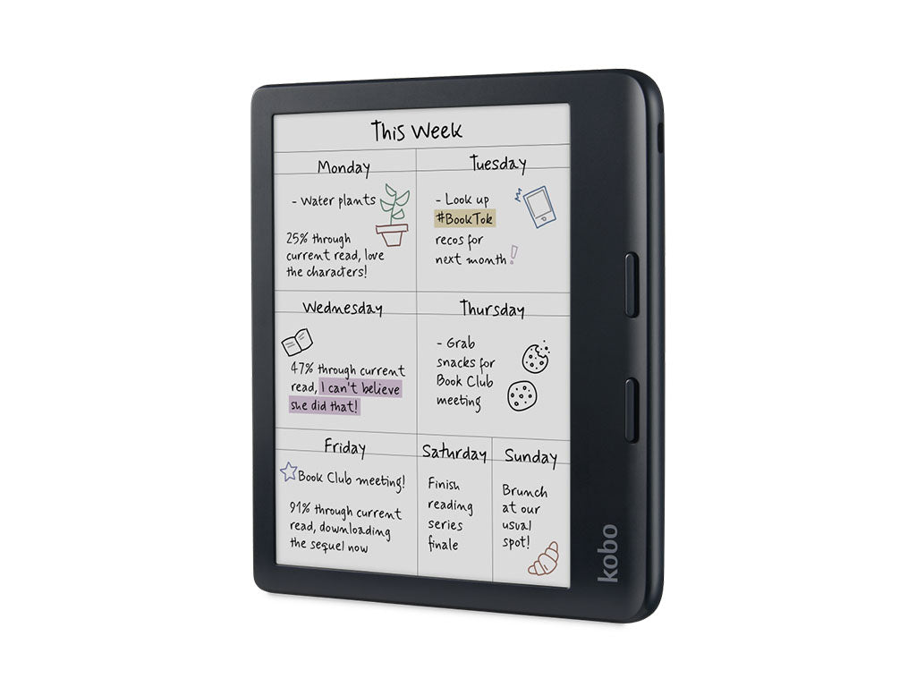E-bralnik KOBO Libra COLOUR, črn 32GB