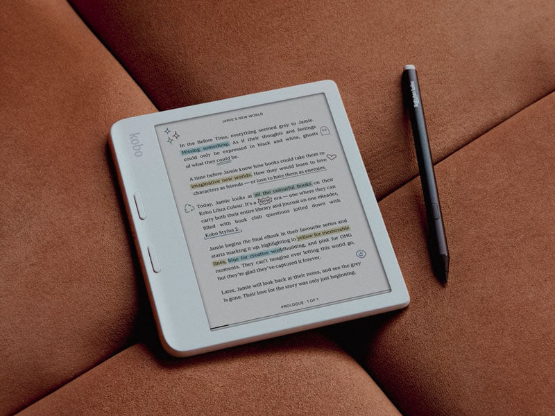E-bralnik KOBO Libra COLOUR, bel 32GB