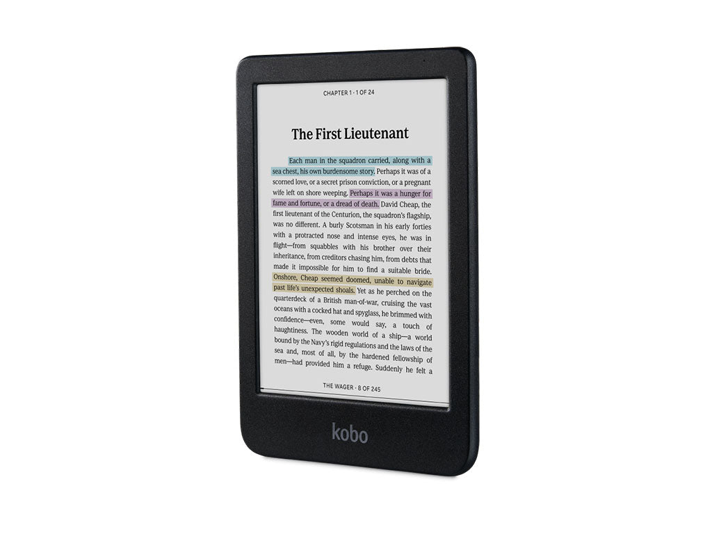 E-bralnik KOBO Clara COLOUR, črn 16GB