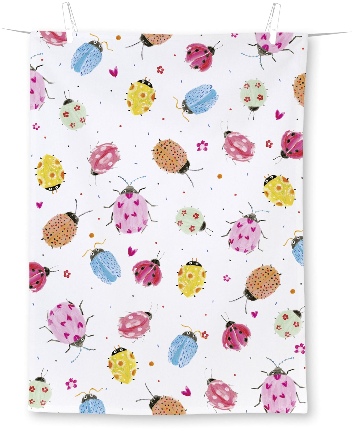 Kuhinjska krpa Joyful Ladybugs, 50x70 cm