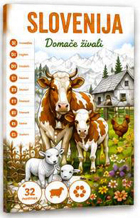 Pobarvanka Slovenija: Domače živali