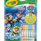 Pobarvanka z nalogami + flomastri Crayola, Paw Patrol