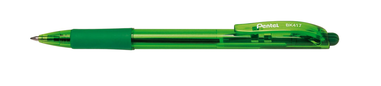 Kemični svinčnik Pentel BK417, zelen