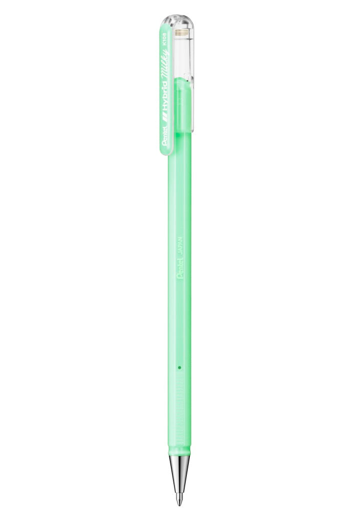 Roler Pentel K108-PK Hybrid Milky 0,8, pastelno zelen