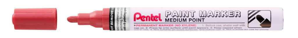 Marker Pentel MMP10 Paint 4,5 mm, pearl rdeč