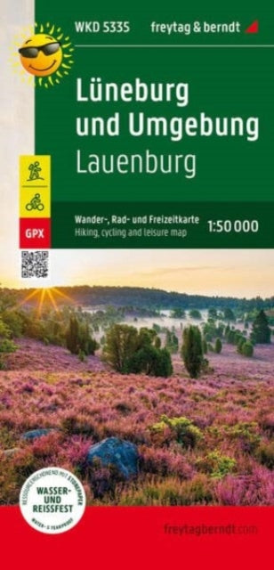 Luneburg and surroundings, hiking, cycling and leisure map 1:50,000, freytag & berndt, WKD 5335