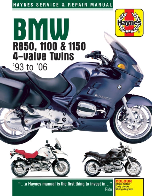 BMW R850, 1100 & 1150 4-valve Twins (93 - 06) Haynes Repair Manual