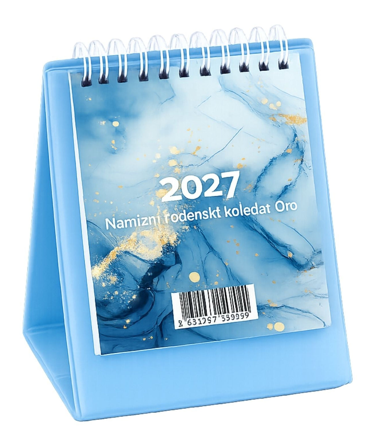 Namizni koledar Oto 2027, sinje moder