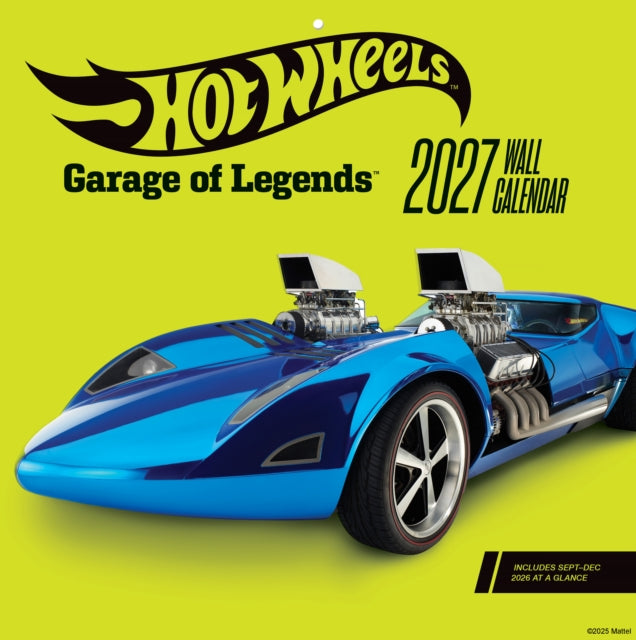 Hot Wheels Garage of Legends 2027 Wall Calendar