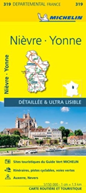 Nievre, Yonne - Michelin Local Map 319