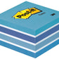 Kocka samolepilna 3M Post-it Aqua, modra