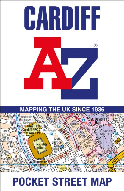 Cardiff A-Z Pocket Street Map