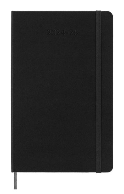 Moleskine 2025 18-Month Daily Large Hardcover Notebook: Black