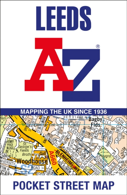 Leeds A-Z Pocket Street Map