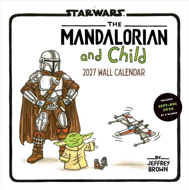 Star Wars The Mandalorian and Child 2027 Wall Calendar