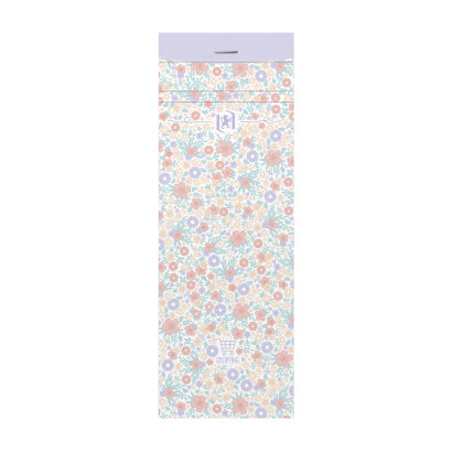 Blok Floral Soft Touch, 7,4x21 cm, črtani, 90-listni, sortirane barve
