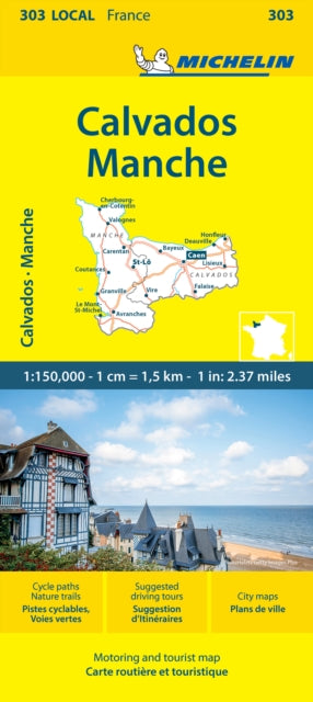 Calvados Manche - Michelin Local Map 303