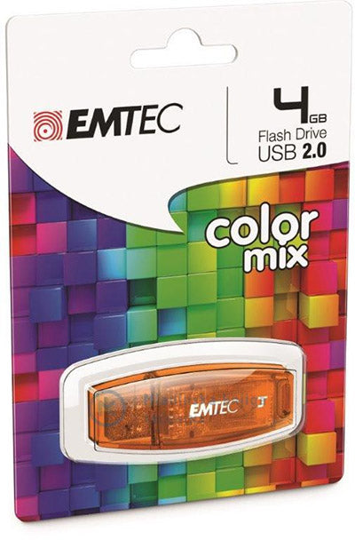 USB DISK EMTEC 4GB C410 ECMMD4GC410 ORANŽEN