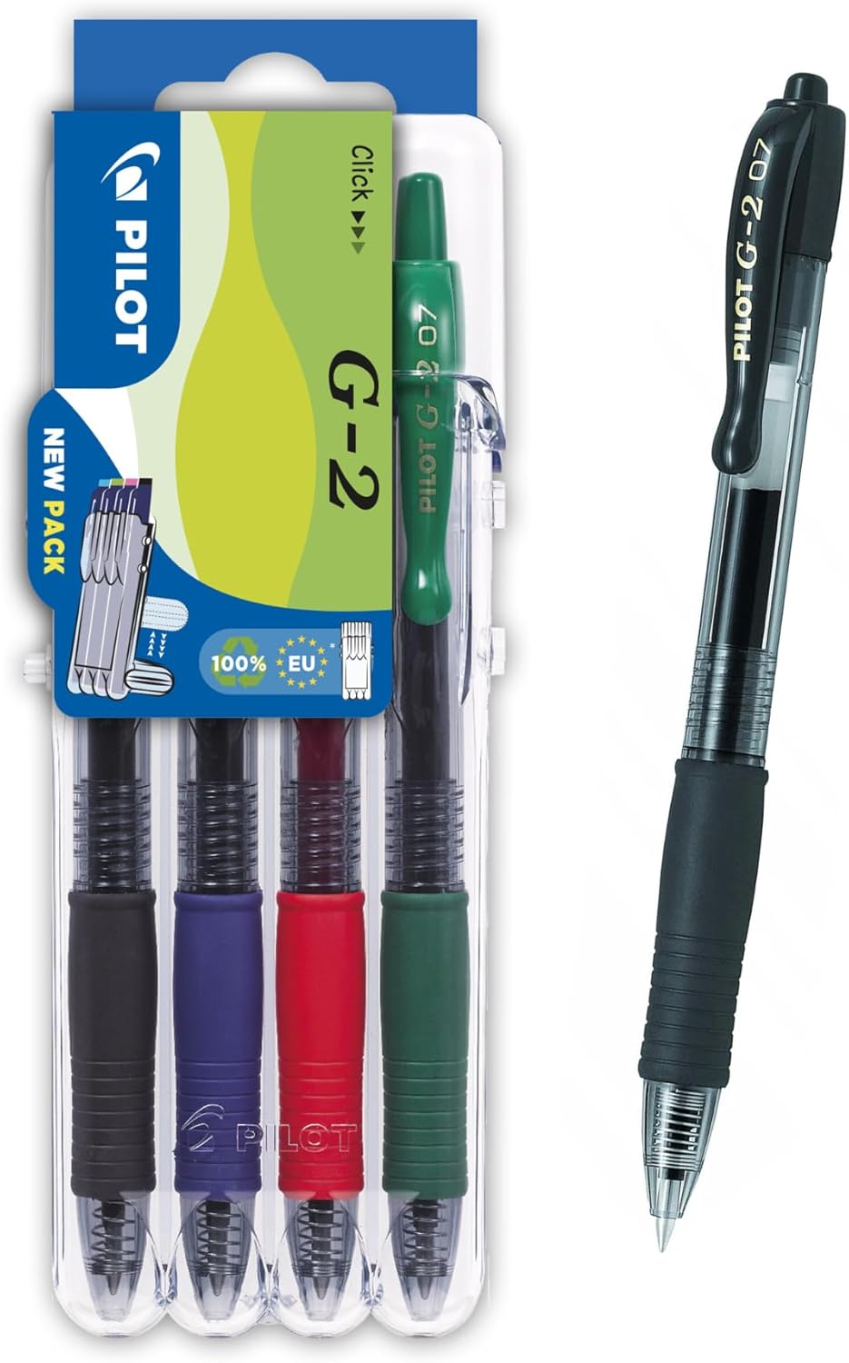 Roler Pilot BL-G2-7, črn, rdeč, moder, zelen - set 4/1
