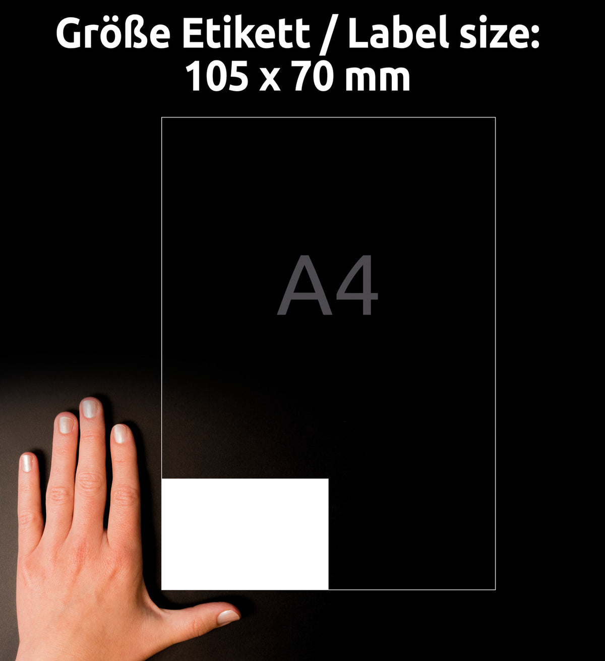 Etikete papirne bele univerzalne Avery Zweckform 3426, 105 x 70 mm
