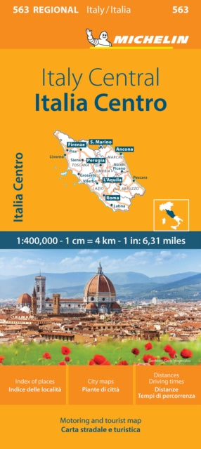 Italy Centre - Michelin Regional Map 563