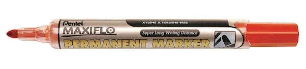 Permanentni marker Pentel NLF50 Maxiflo, rdeč