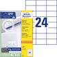 Etikete papirne bele univerzalne Avery Zweckform 3474, 70 x 37 mm
