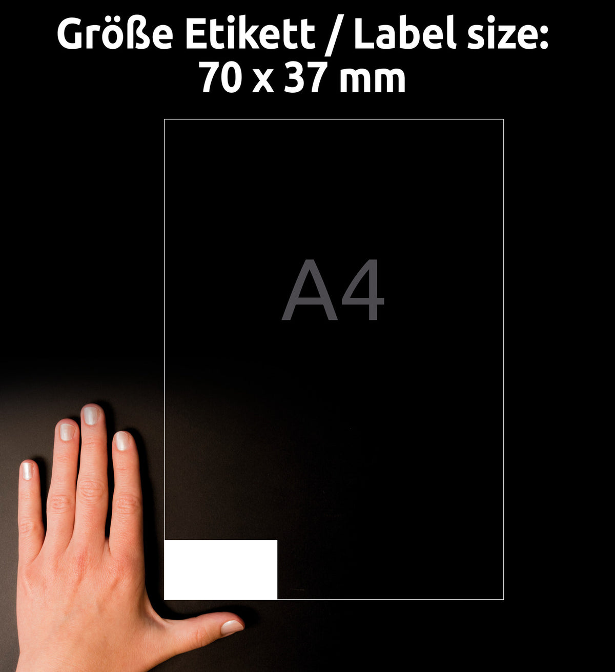 Etikete papirne bele univerzalne Avery Zweckform 3474, 70 x 37 mm