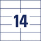 Etikete papirne bele univerzalne Avery Zweckform 3477, 105 x 41 mm