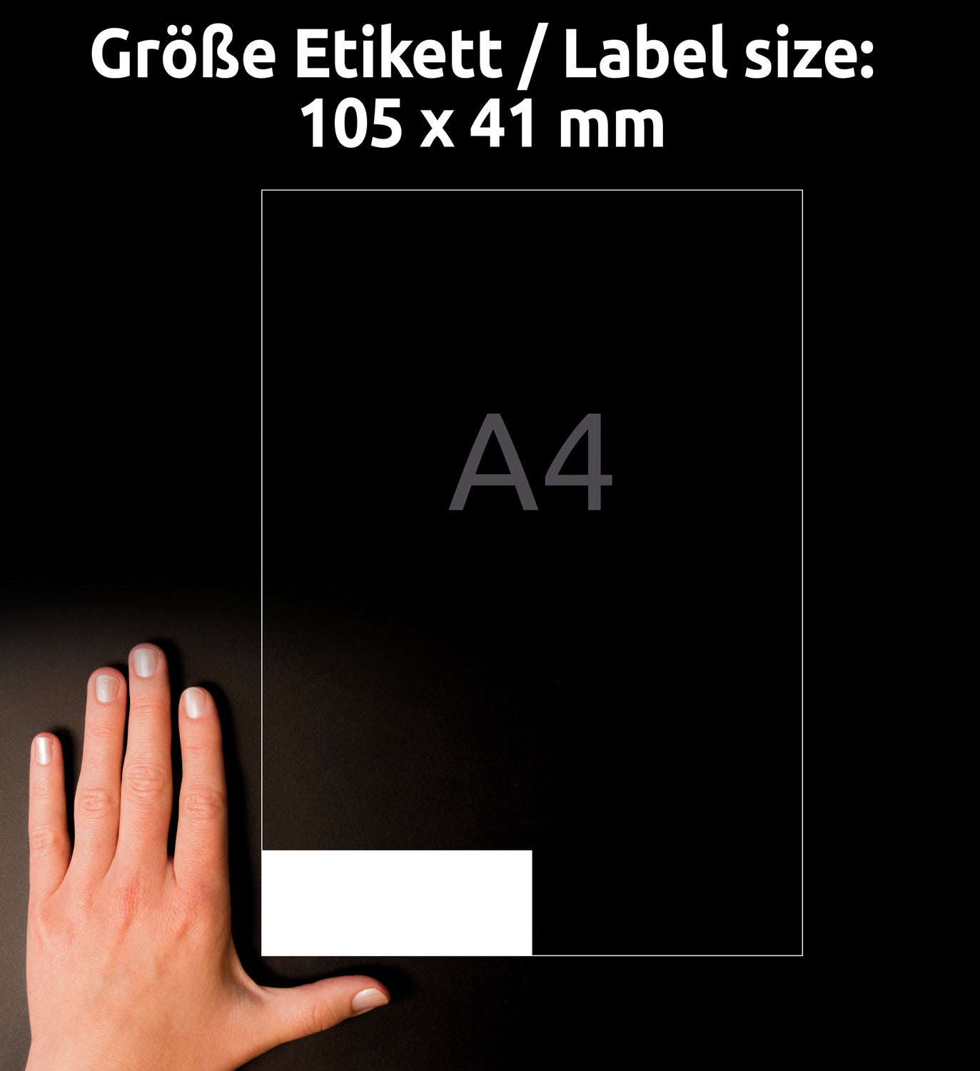 Etikete papirne bele univerzalne Avery Zweckform 3477, 105 x 41 mm