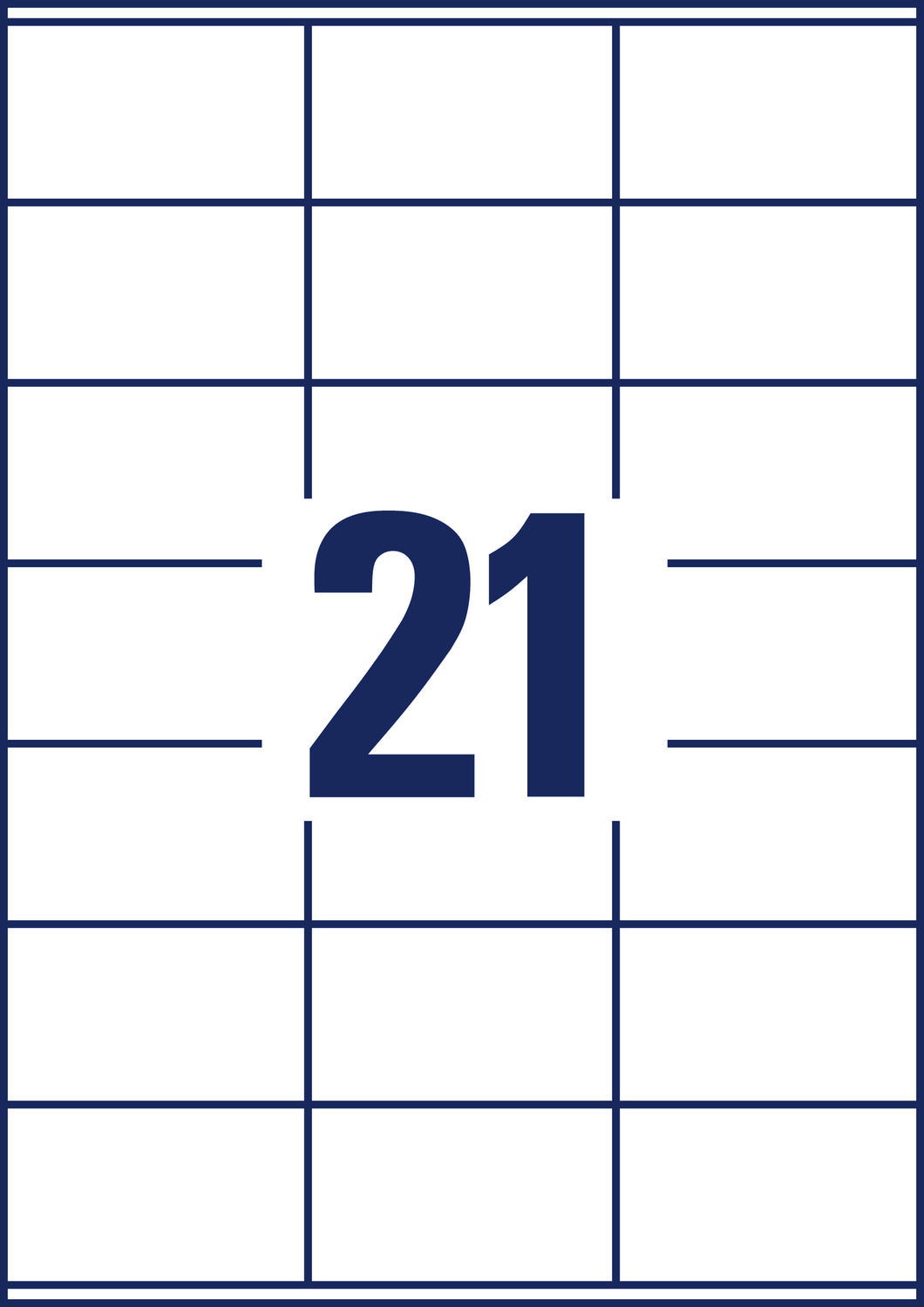 Etikete papirne bele univerzalne Avery Zweckform 3481, 70 x 41 mm