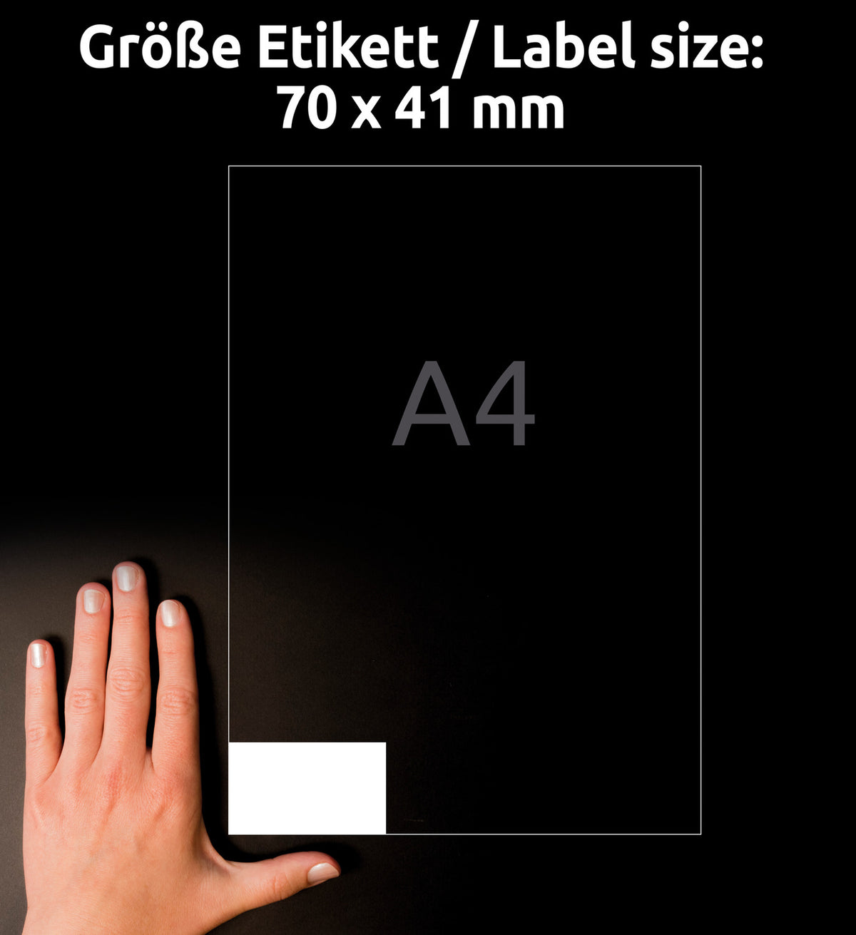 Etikete papirne bele univerzalne Avery Zweckform 3481, 70 x 41 mm