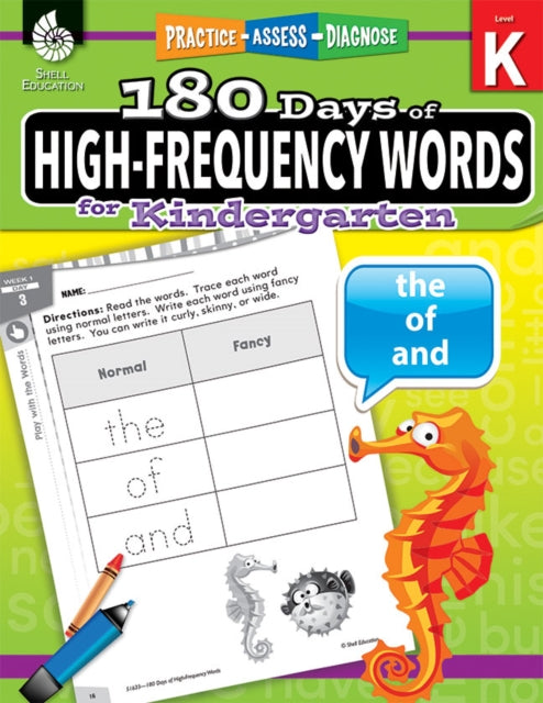 180 Days™: High-Frequency Words for Kindergarten