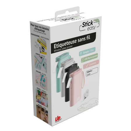 Mini tiskalnik nalepk UPRINT STICK EASY, roza