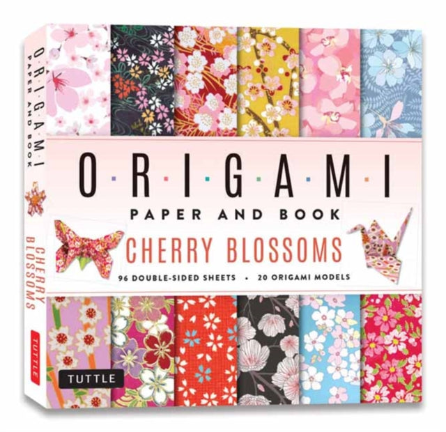 Cherry Blossoms Origami Paper and Book