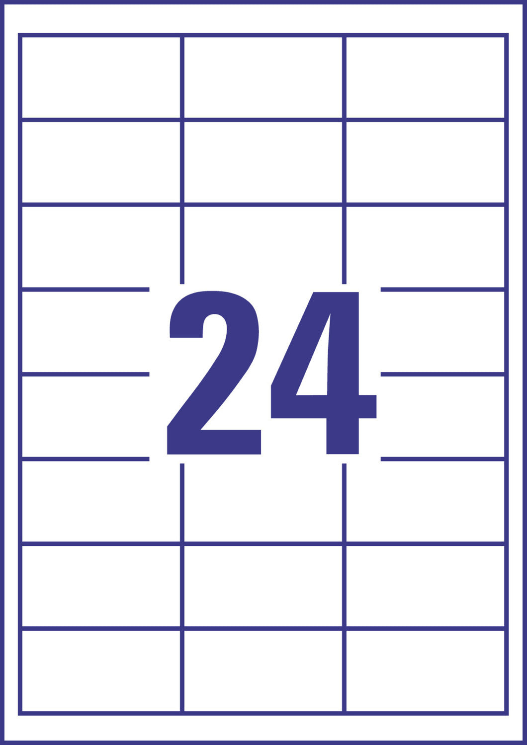 Etikete papirne bele univerzalne Avery Zweckform 3658, 64,6 x 33,8 mm