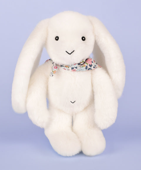 Plišasta igrača Zajec DouDou, 25 cm, bel