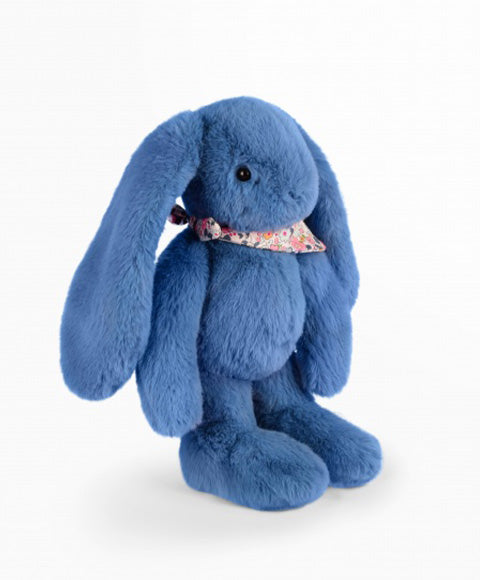 Plišasta igrača Zajec DouDou, 35 cm, moder