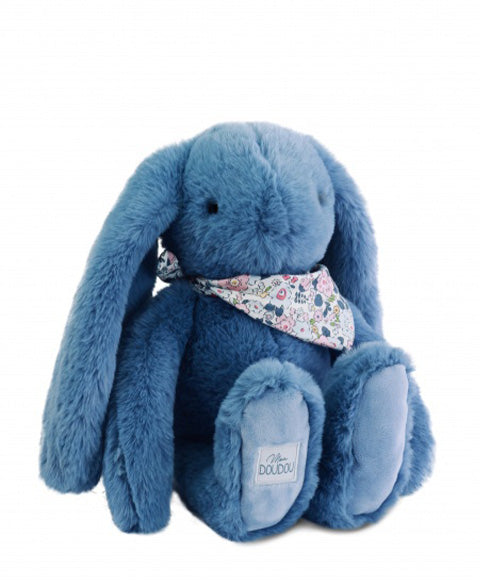 Plišasta igrača Zajec DouDou, 35 cm, moder