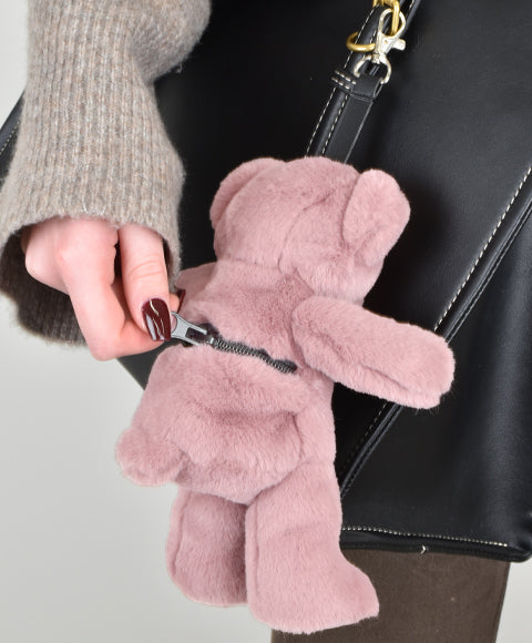 Obesek za ključe Medvedek DouDou, roza