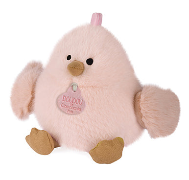Plišasta igrača Piščanček DouDou, 15 cm, roza