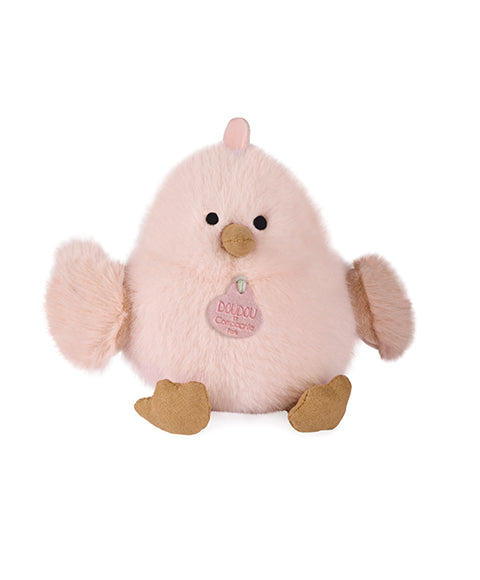 Plišasta igrača Piščanček DouDou, 15 cm, roza