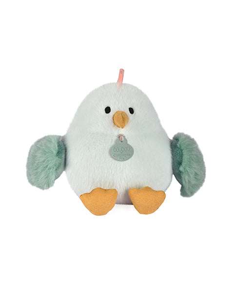 Plišasta igrača Piščanček DouDou, 15 cm, zelen