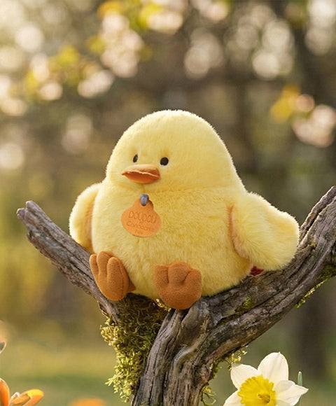 Plišasta igrača Piščanček DouDou, 15 cm, rumen