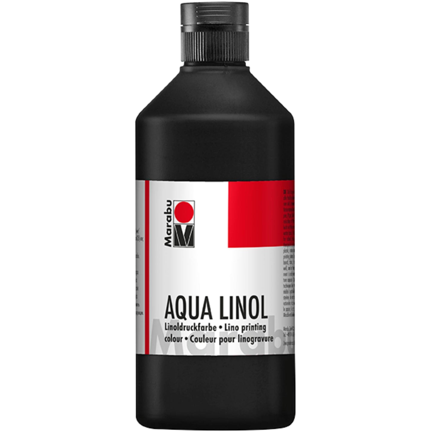 Barva za linotisk Marabu, črna 073, 500 ml
