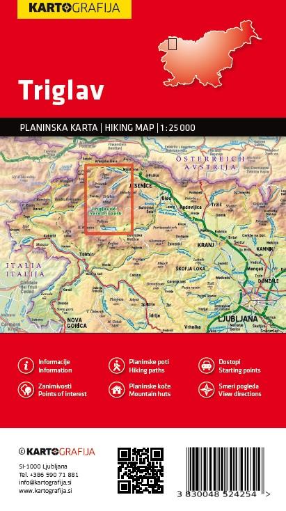 Triglav - 1 : 25 000 (planinska karta)