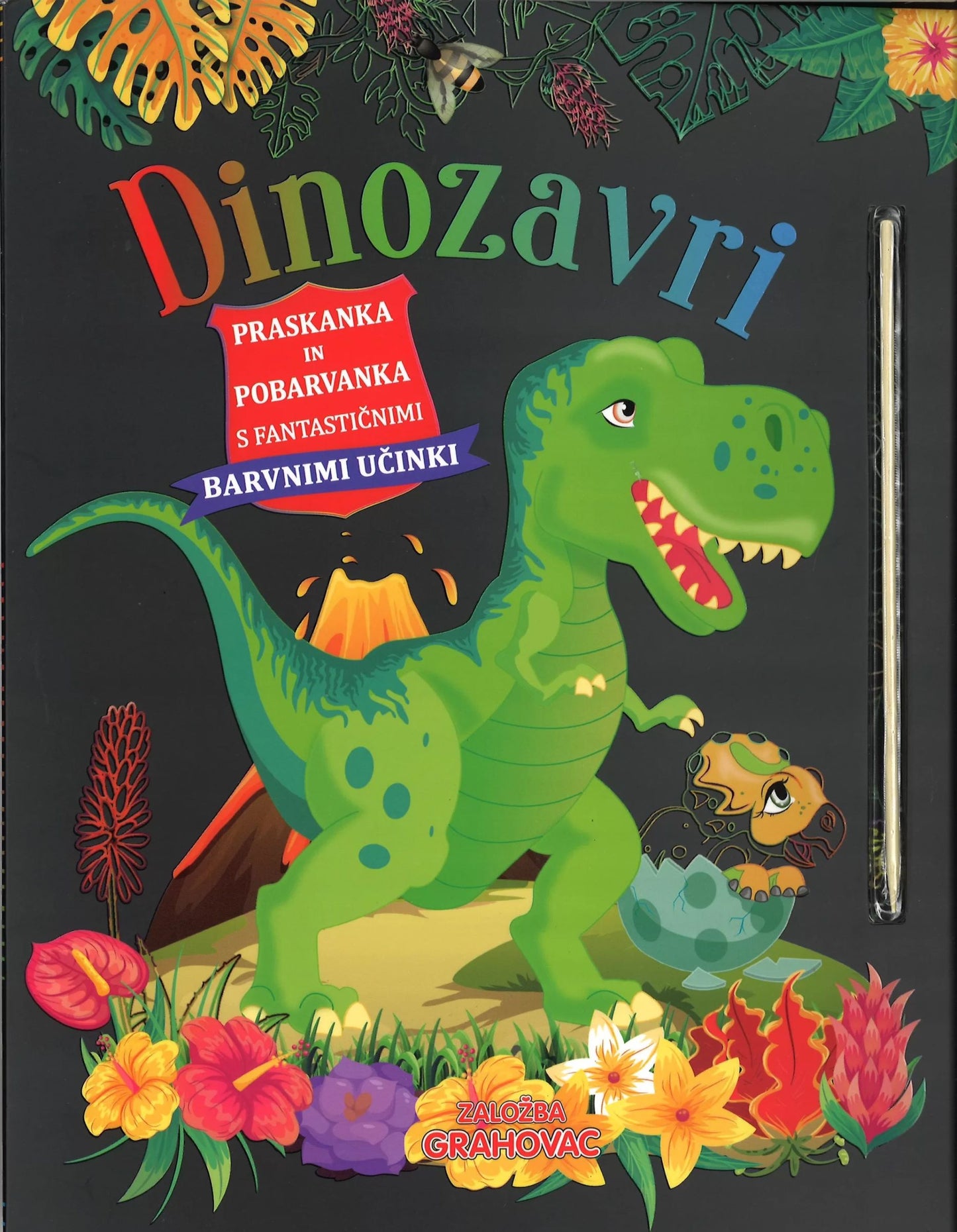 Dinozavri (Praskanka in pobarvanka)