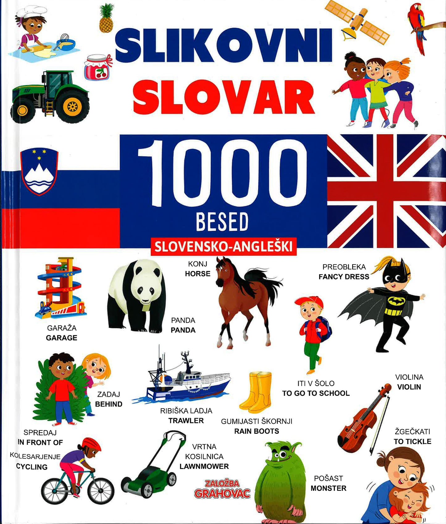 Slovensko-angleški slikovni slovar: 1000 besed